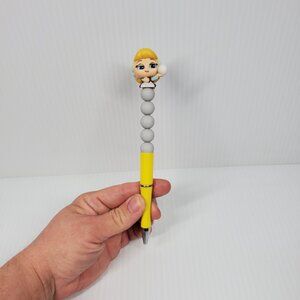 Handmade Disney’s Cinderella Beaded Adorable Character Princess Pen with Refill